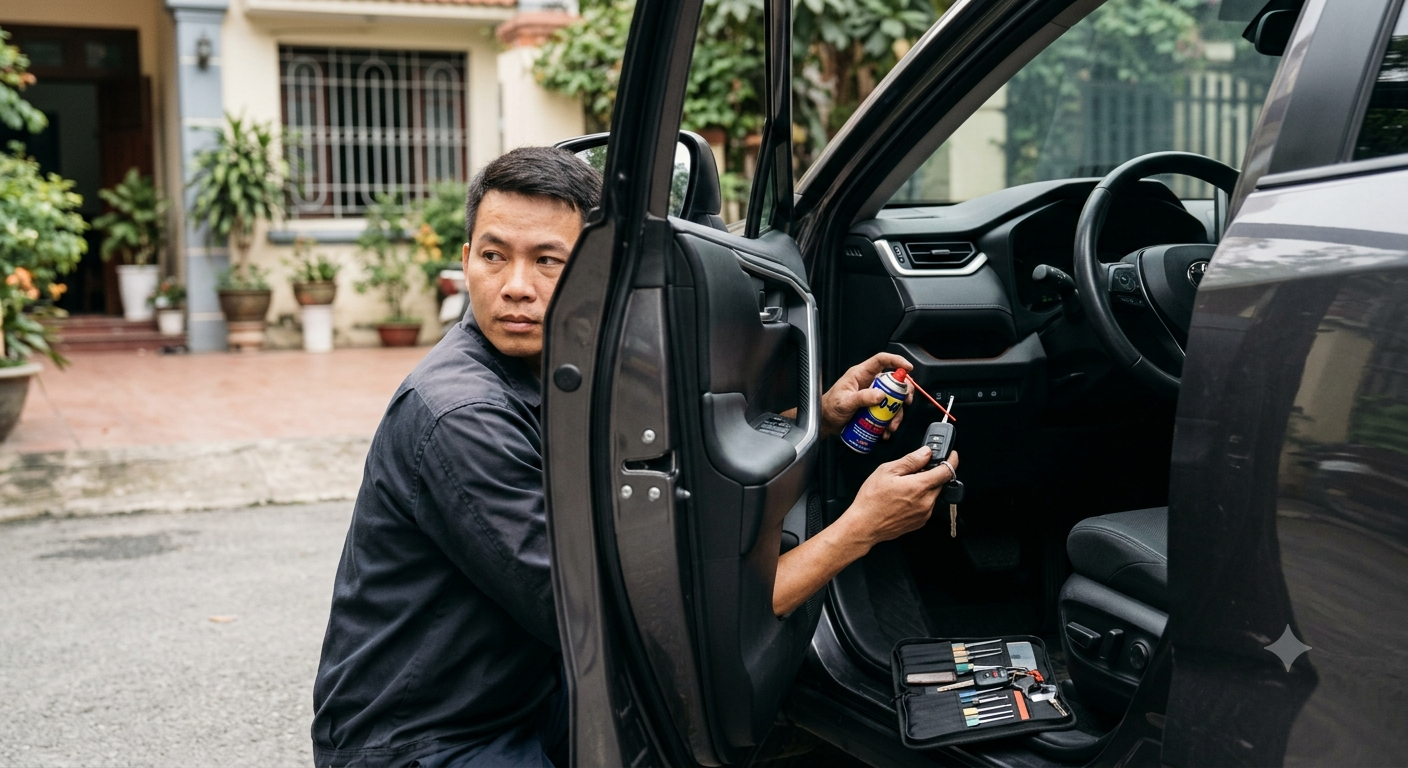 Các bước xử lý tại nhà khi chìa khóa khó xoay