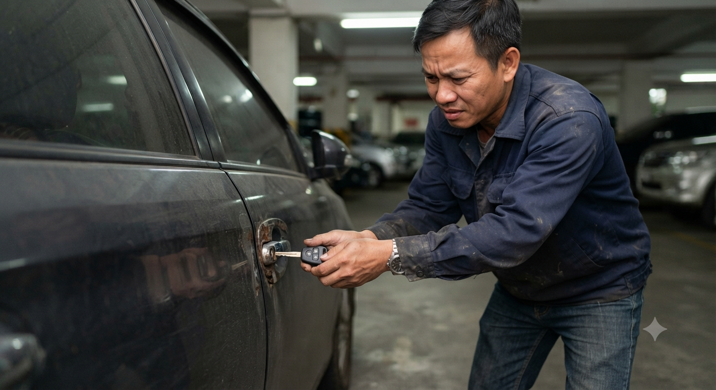 Ổ khóa bị kẹt, hư hỏng hoặc không hoạt động